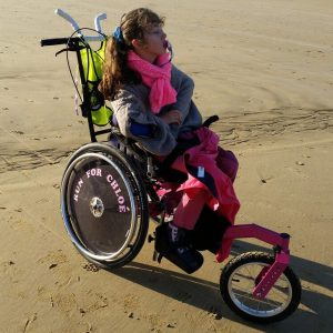 Personne handicapée à la mer